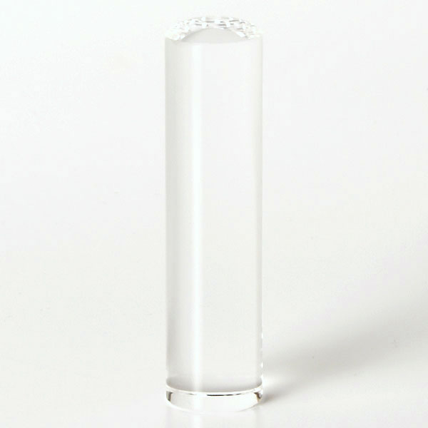 個人印鑑・銀行印・クリスタル／水晶(アタリ無し)・印面直径約15mm×長